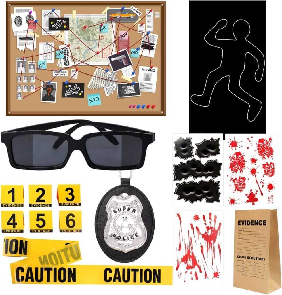 Murder Mystery Decor Kit