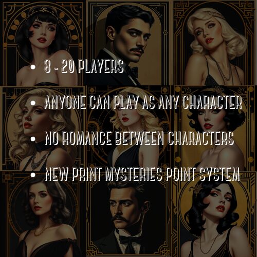 1920 Jazz Era Murder Mystery