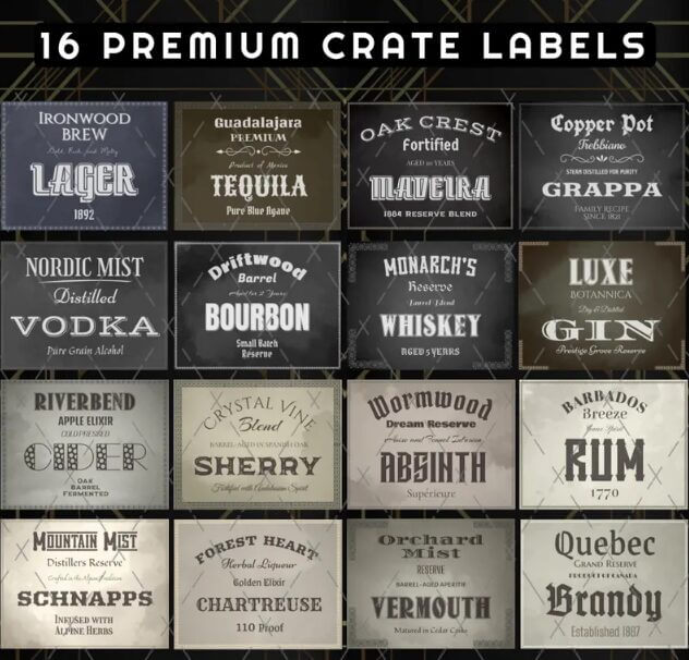 Bootleg Crate Labels