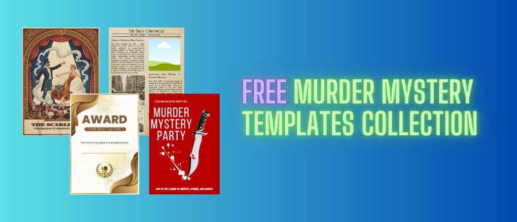 Free Murder Mystery Templates Collection